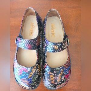 Alegria Paloma Mary Jane's with brand new insoles, 37, multi-colored